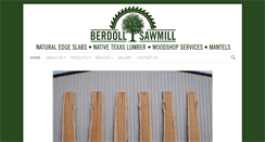 Desktop Screenshot of berdollsawmill.com